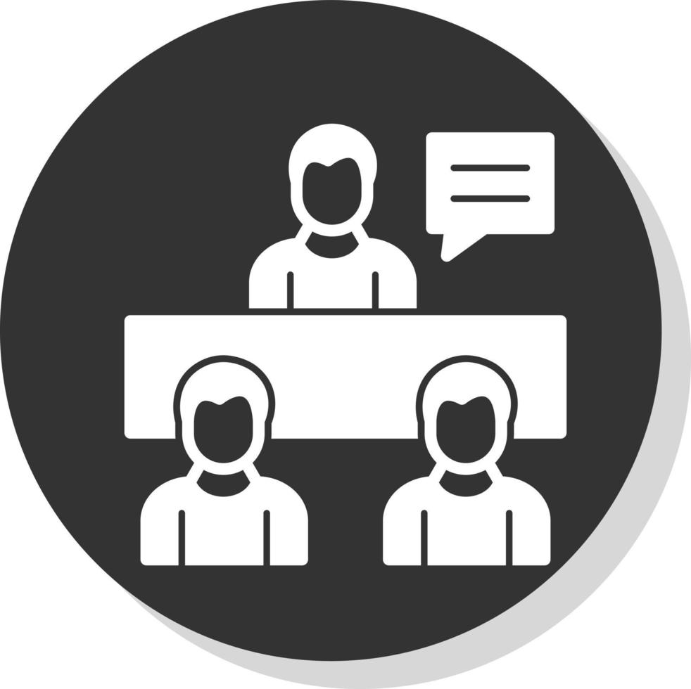 design de ícone de vetor de reunião de empresa
