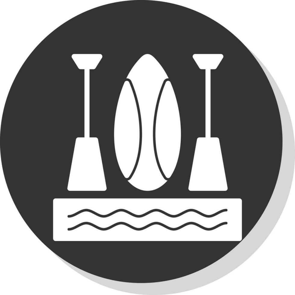 design de ícone de vetor de paddleboarding