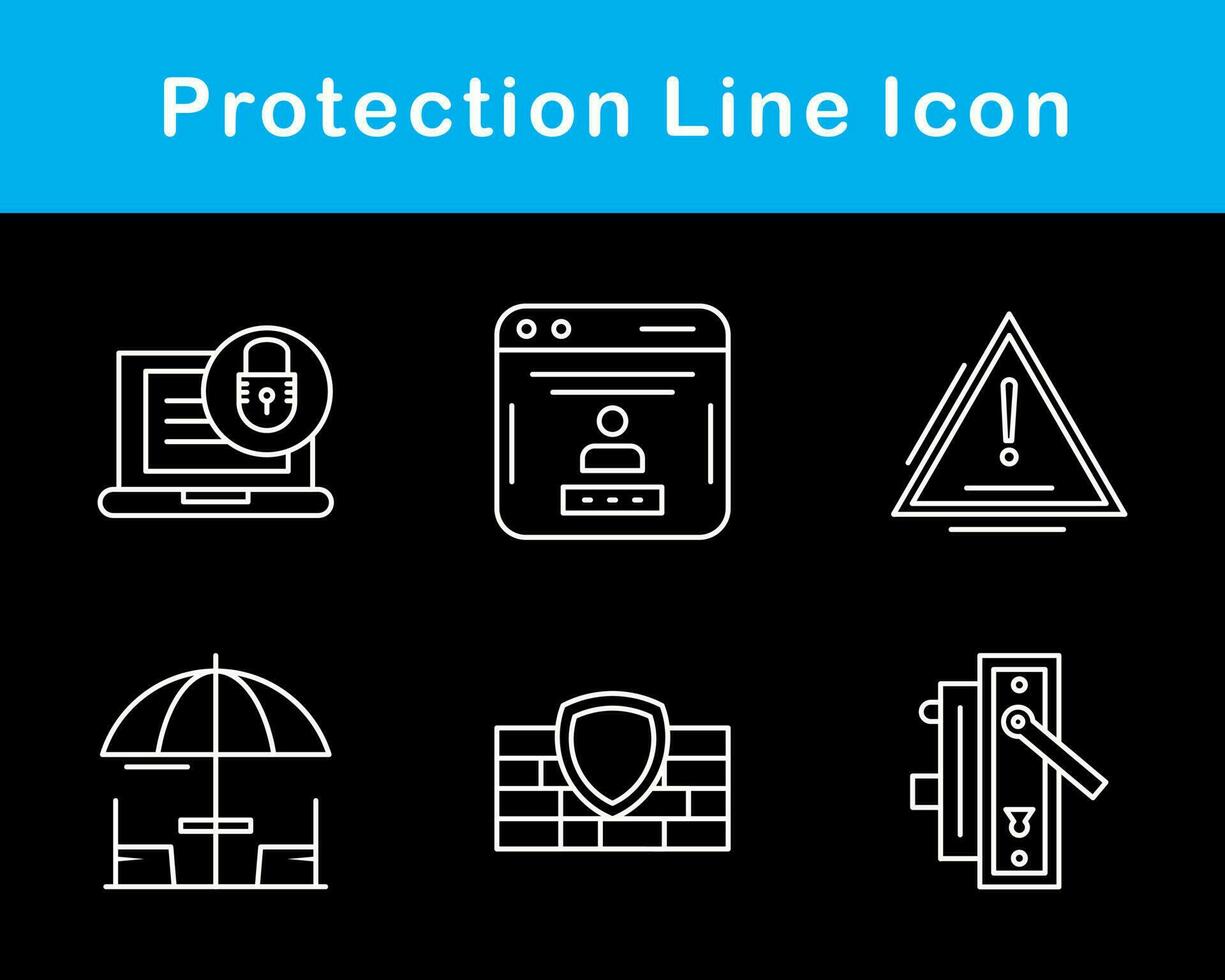 proteção vetor ícone conjunto