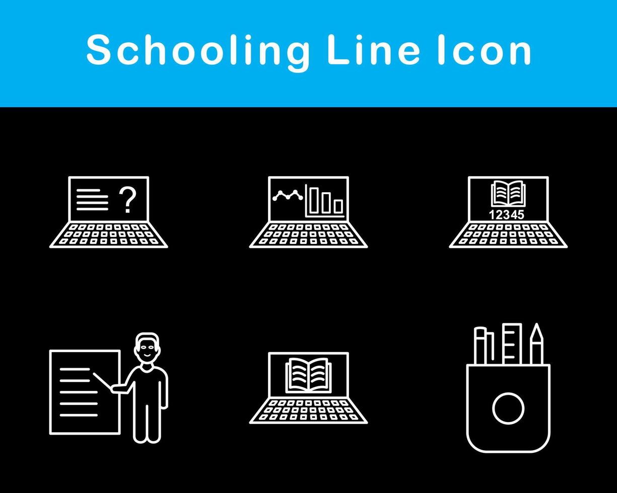 escolaridade vetor ícone conjunto
