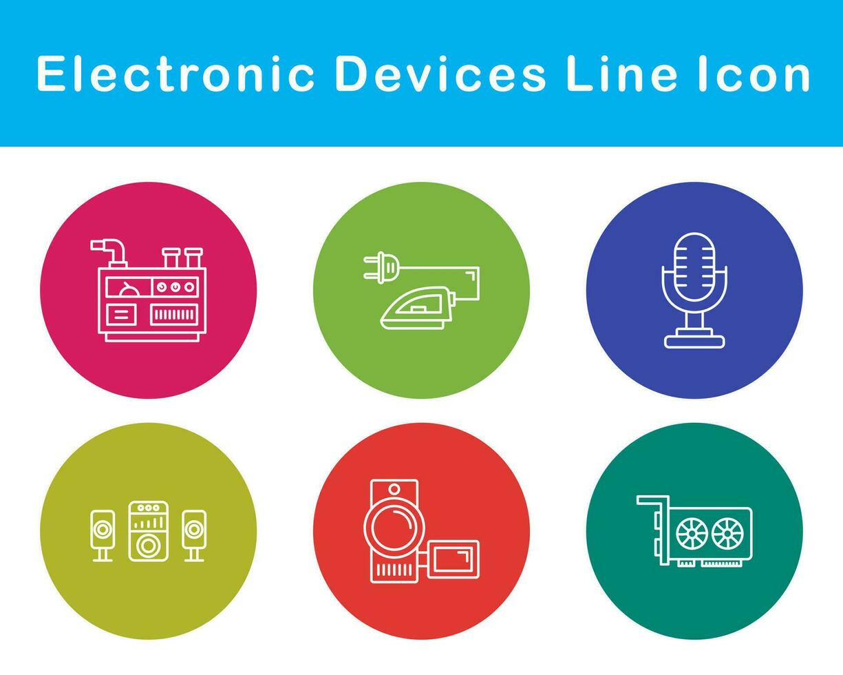 eletrônico dispositivos vetor ícone conjunto