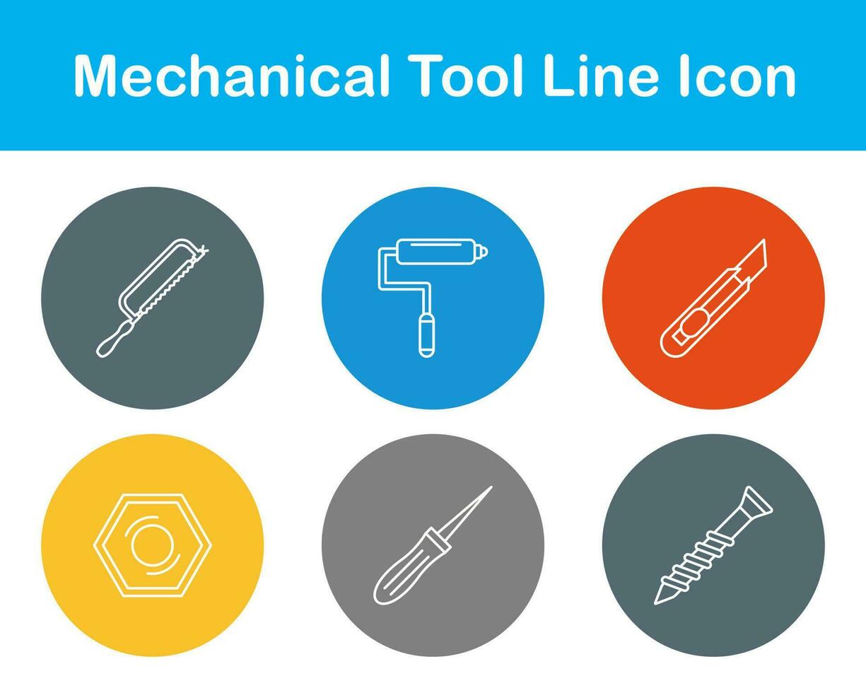 mecânico ferramenta vetor ícone conjunto