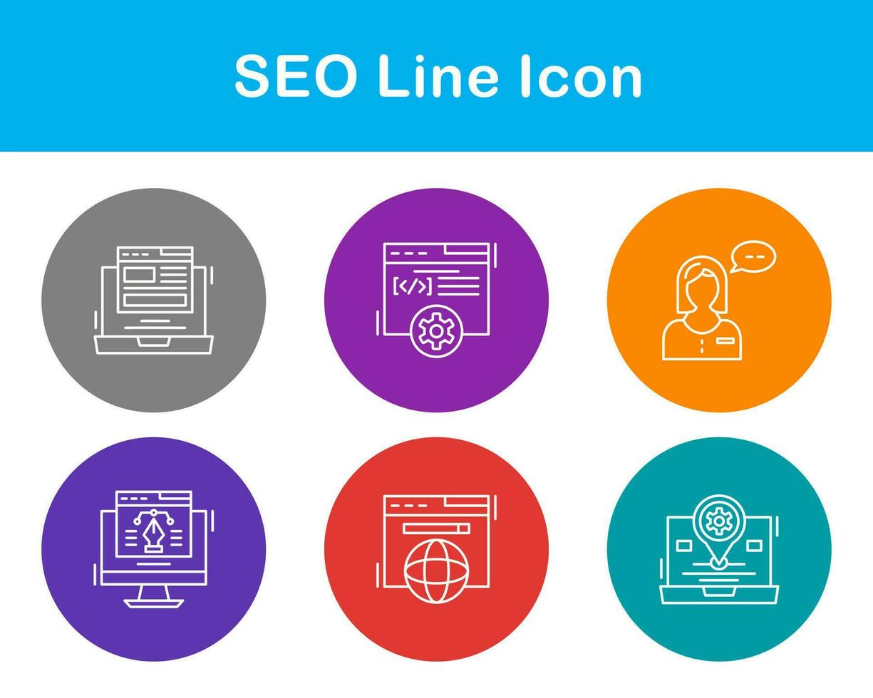 seo vetor ícone conjunto