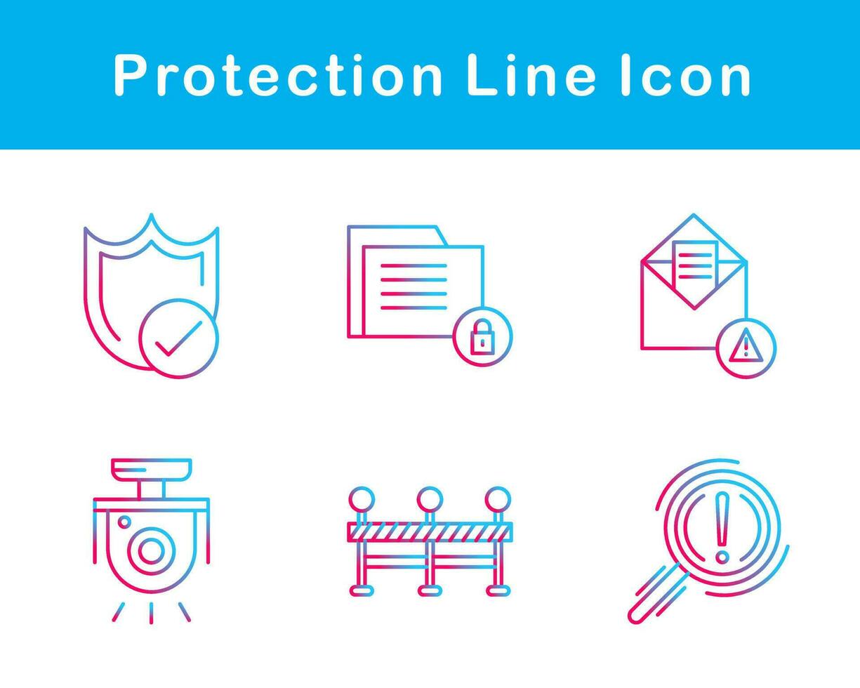 proteção vetor ícone conjunto