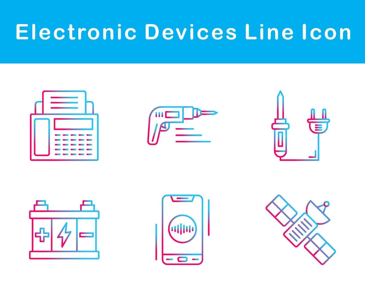 eletrônico dispositivos vetor ícone conjunto