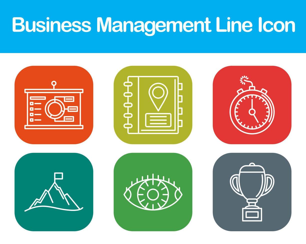 o negócio gestão vetor ícone conjunto