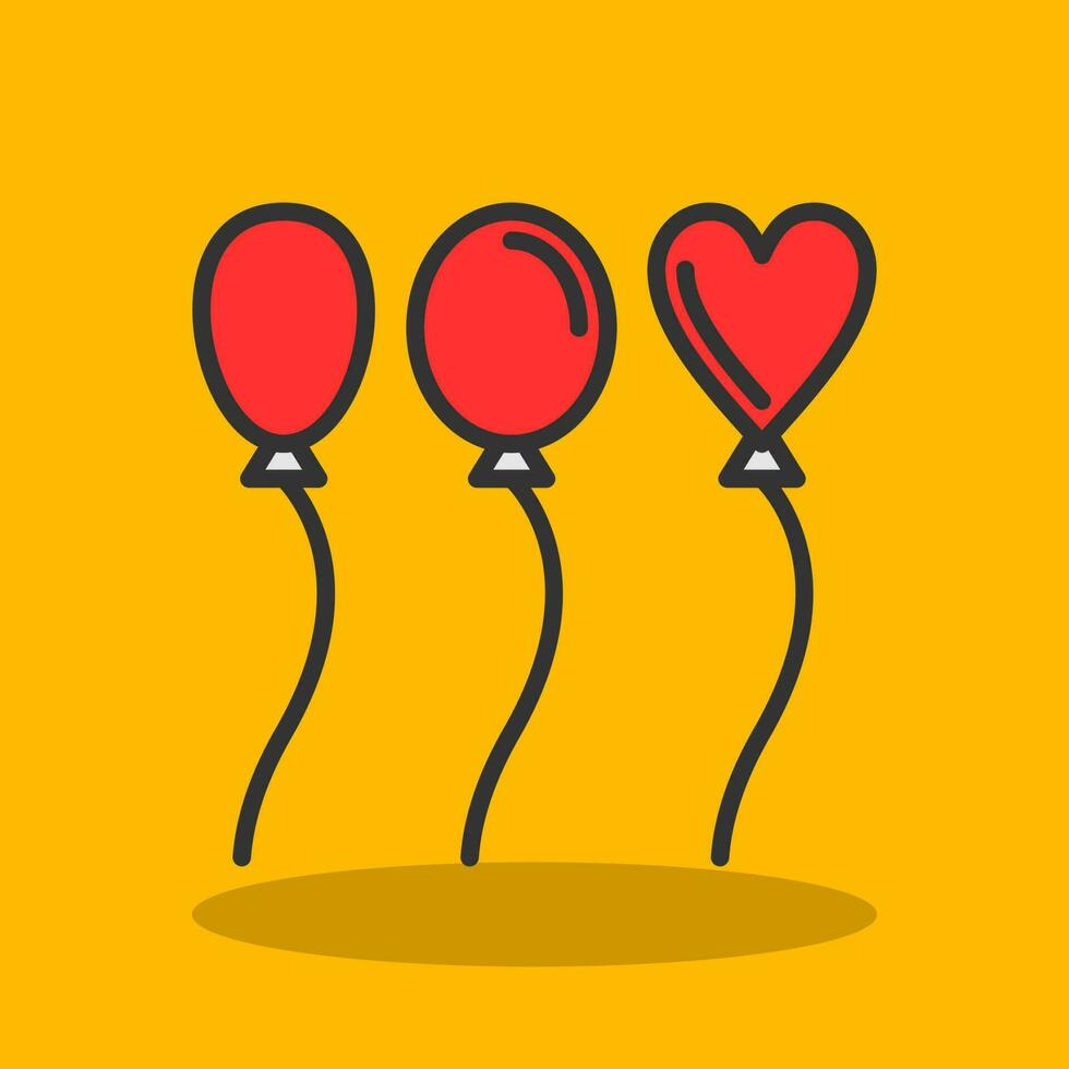 design de ícone de vetor de balão de casamento