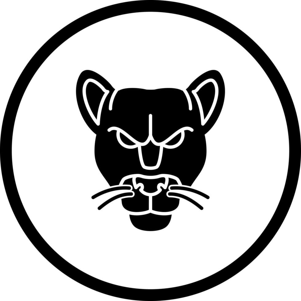 ícone de vetor de pantera negra