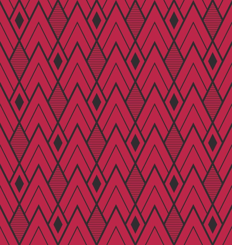 arte deco estilo fundo. desatado geométrico padronizar. cor Viva magenta. Projeto textura elementos para bandeiras, capas, cartazes, cenários, paredes. vetor ilustração.