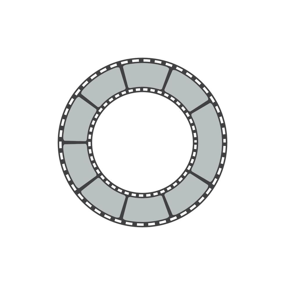 projeto de ilustração vetorial de tira de filme vetor