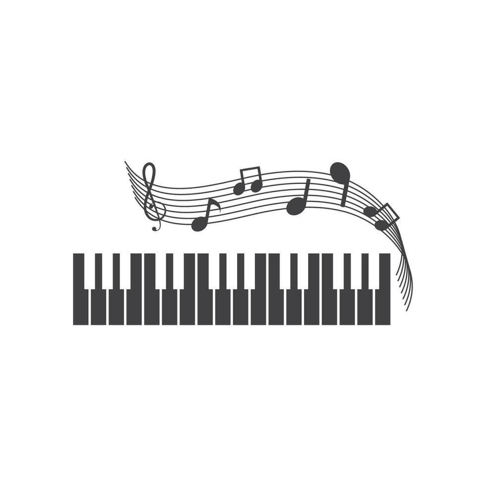 piano ícone vetor ilustração Projeto