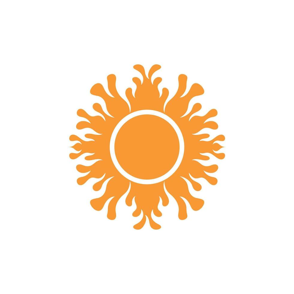 Sol logotipo ícone vetor ilustração Projeto