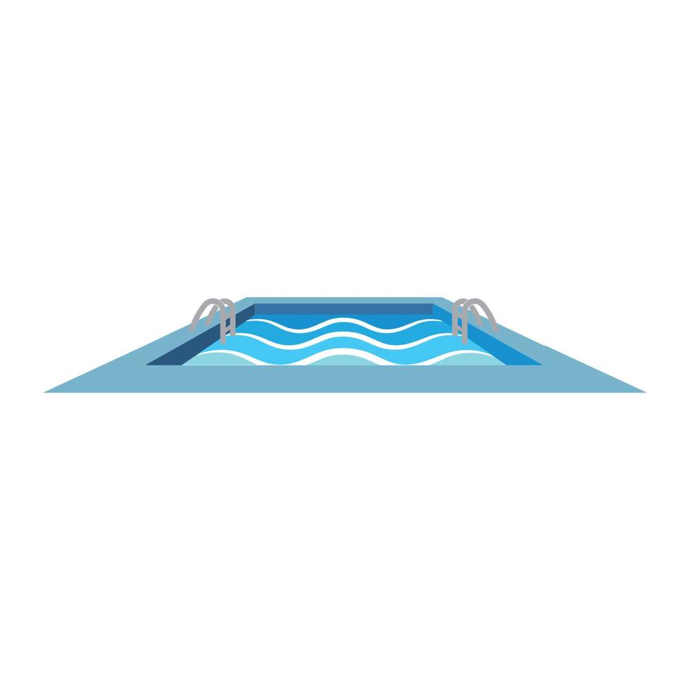 natação piscina ícone logotipo vetor ilustração Projeto