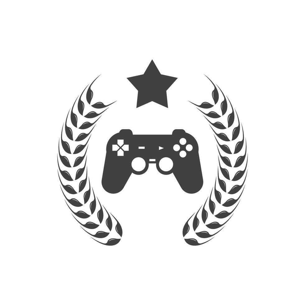 vídeo jogos controlador logotipo ícone vetor ilustração