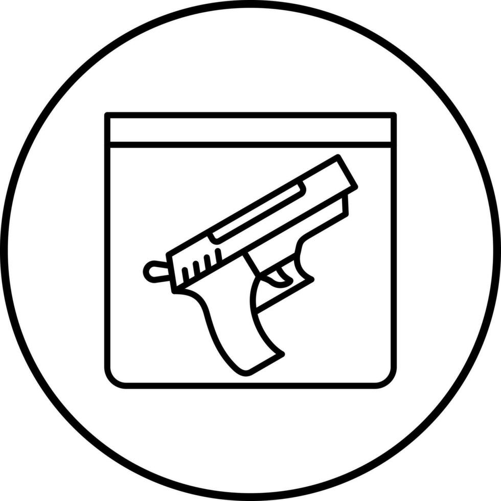ícone de vetor de evidência