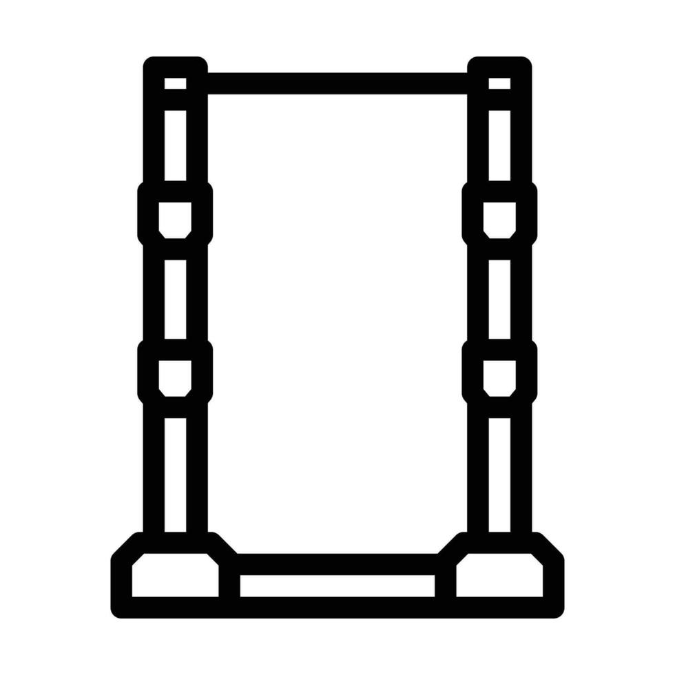 poder prateleira ginástica esporte linha ícone vetor ilustração