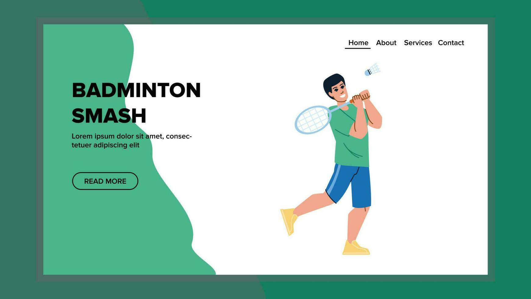 badminton esmagar vetor