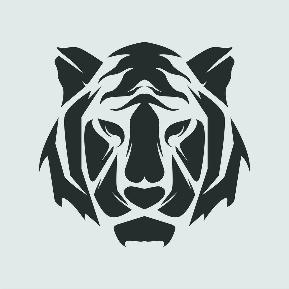 tigre cabeça vetor ilustração tatuagem grampo arte modelo adesivo camiseta Projeto e esporte logotipo editável