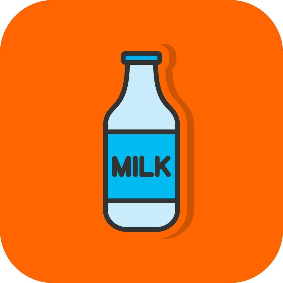 design de ícone de vetor de garrafa de leite
