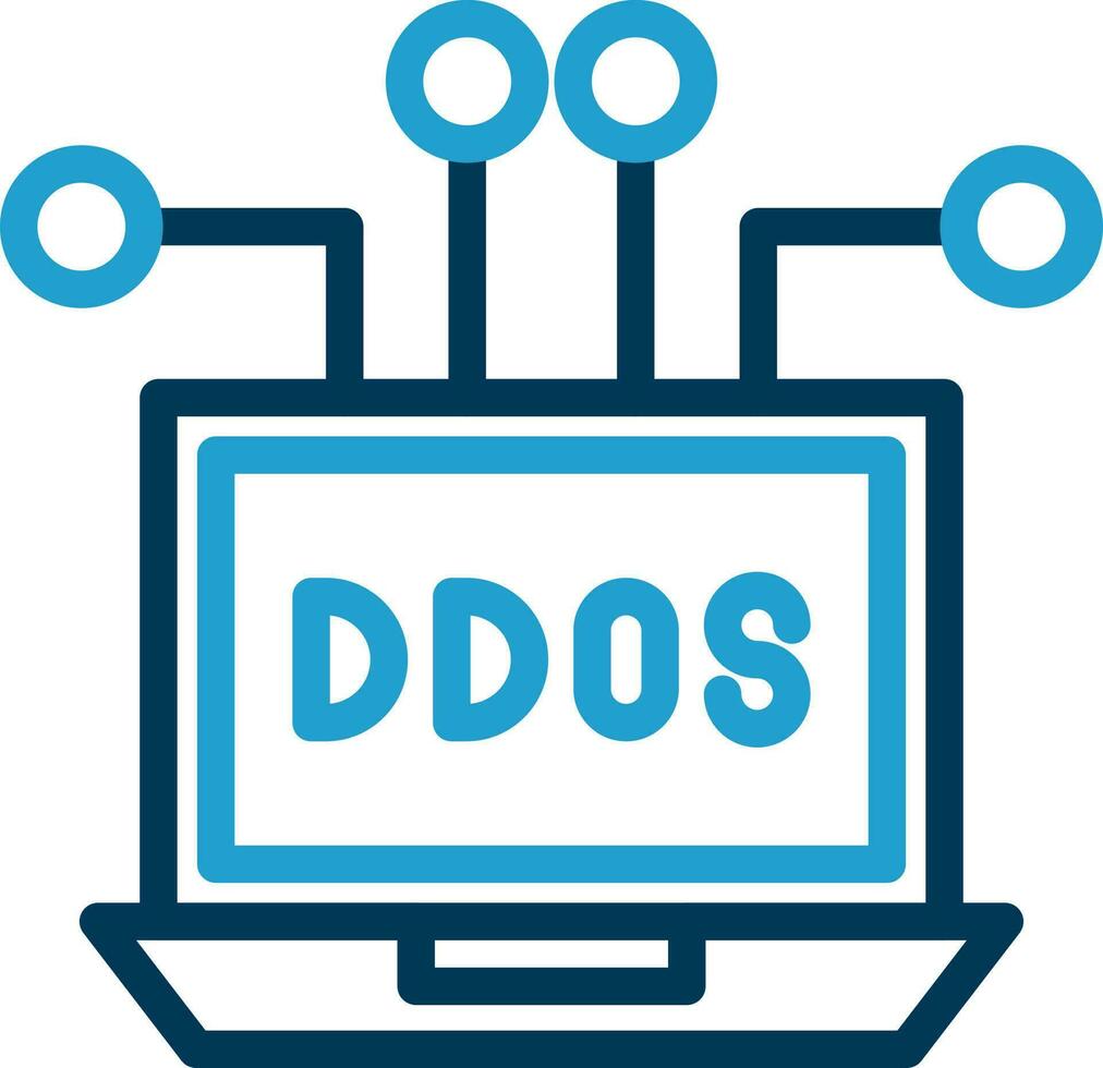 design de ícone de vetor ddos