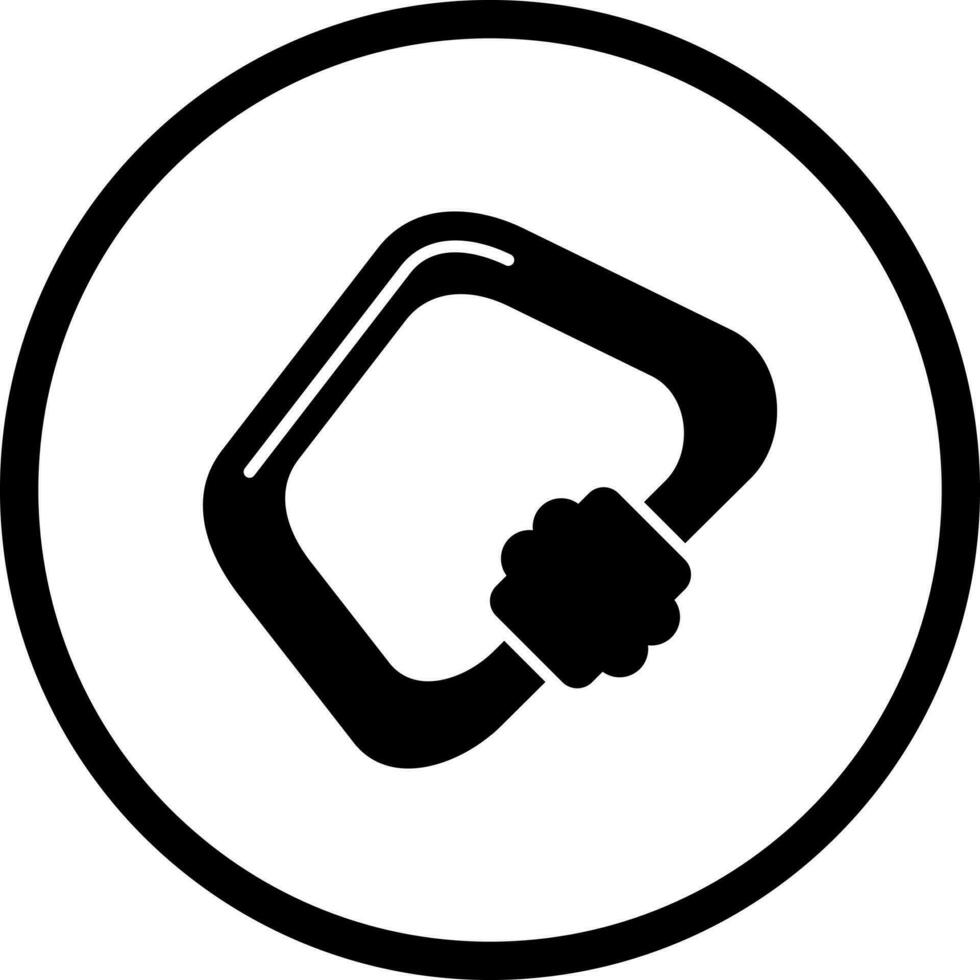 ícone de vetor de mosquetão