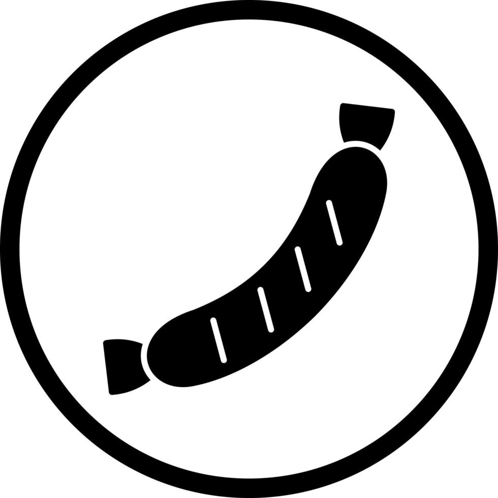 ícone de vetor de salsicha