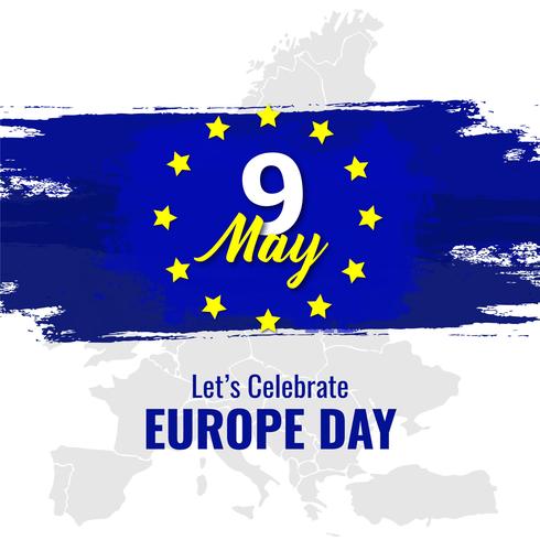 Dia Nacional da Europa vetor