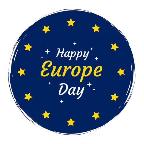 Feliz dia da Europa de fundo Vector