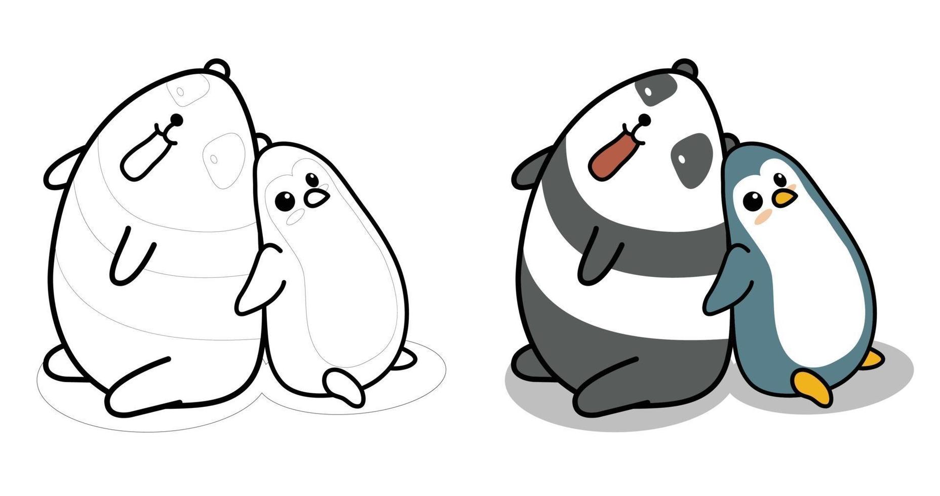 Vetores e ilustrações de Desenho panda colorir para download gratuito