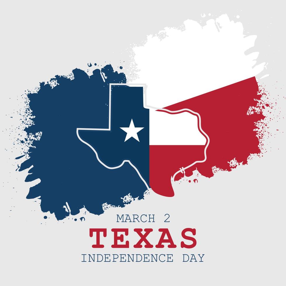 marcha 2, independência dia do texas, adequado para cumprimento cartão, poster e banner.moderno fundo vetor ilustração