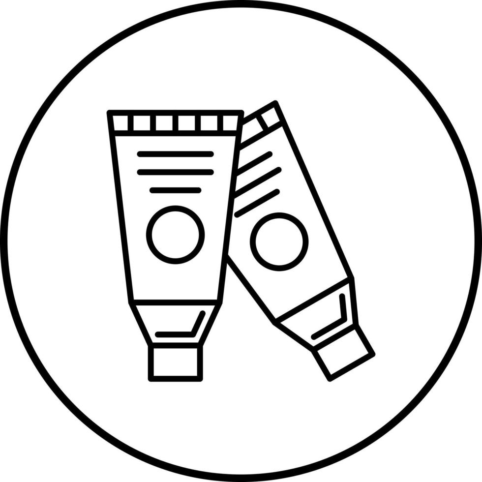 ícone de vetor de tubo de tinta