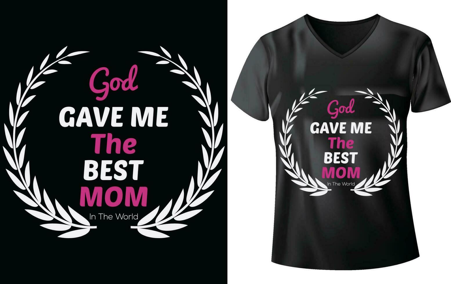 design de camiseta para o dia das mães vetor