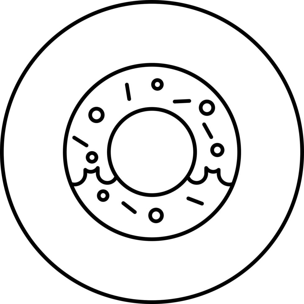 ícone de vetor de rosquinha