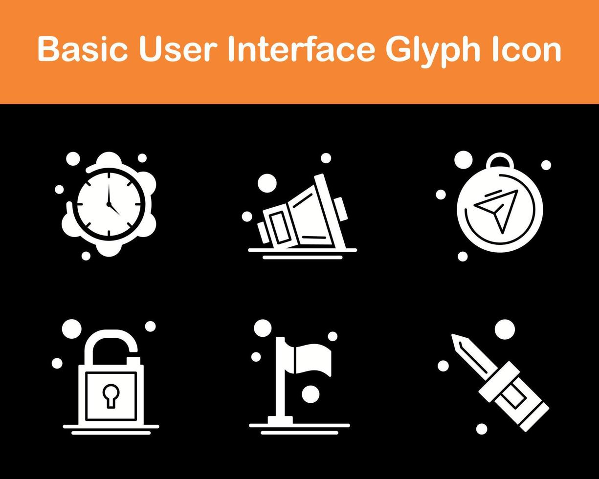 básico do utilizador interface vetor ícone conjunto