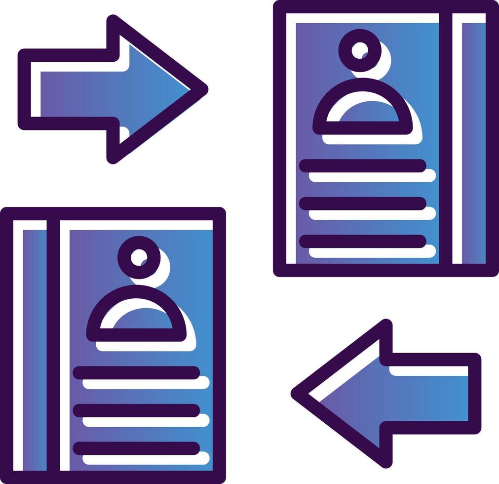 design de ícone de vetor de substituição de diretório