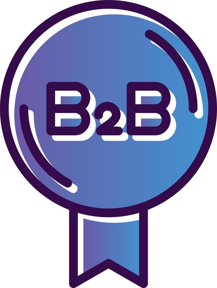 design de ícone de vetor b2b