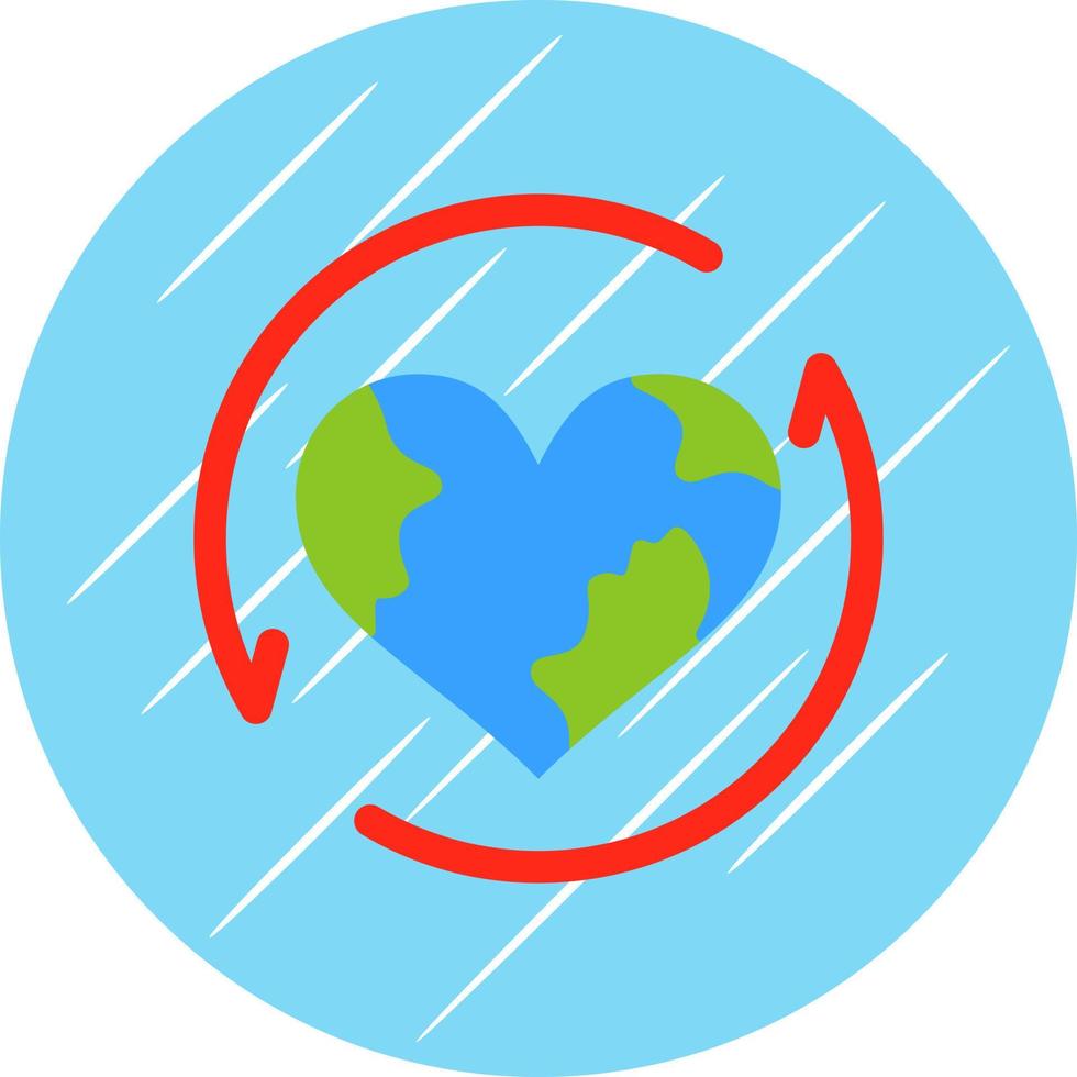 design de ícone de vetor de reciclagem de terra