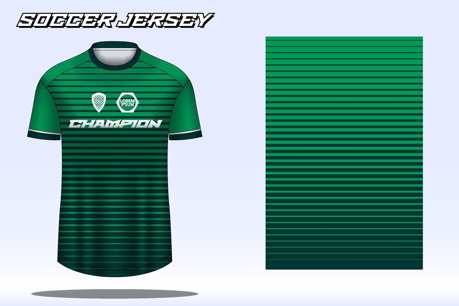 maquete de design de camiseta esportiva de camisa de futebol para clube de futebol vetor