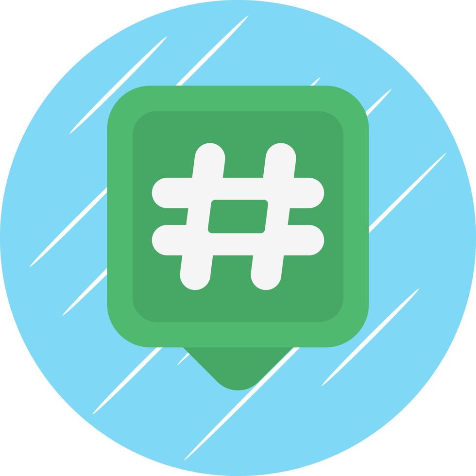 design de ícone vetorial de hashtags vetor