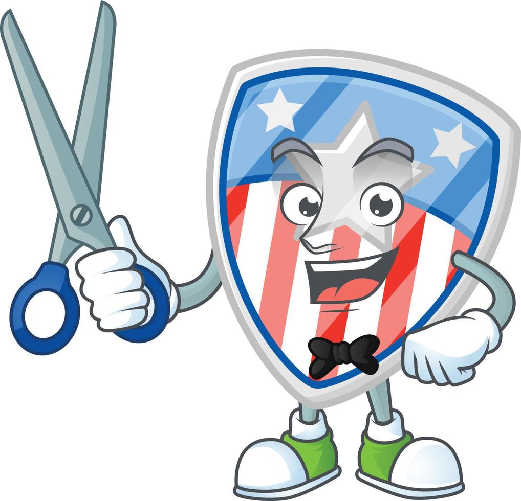 escudo Distintivos EUA com Estrela ícone Projeto vetor