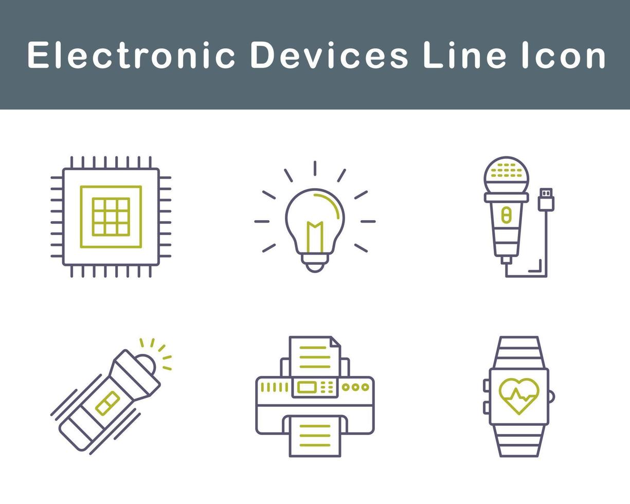 eletrônico dispositivos vetor ícone conjunto