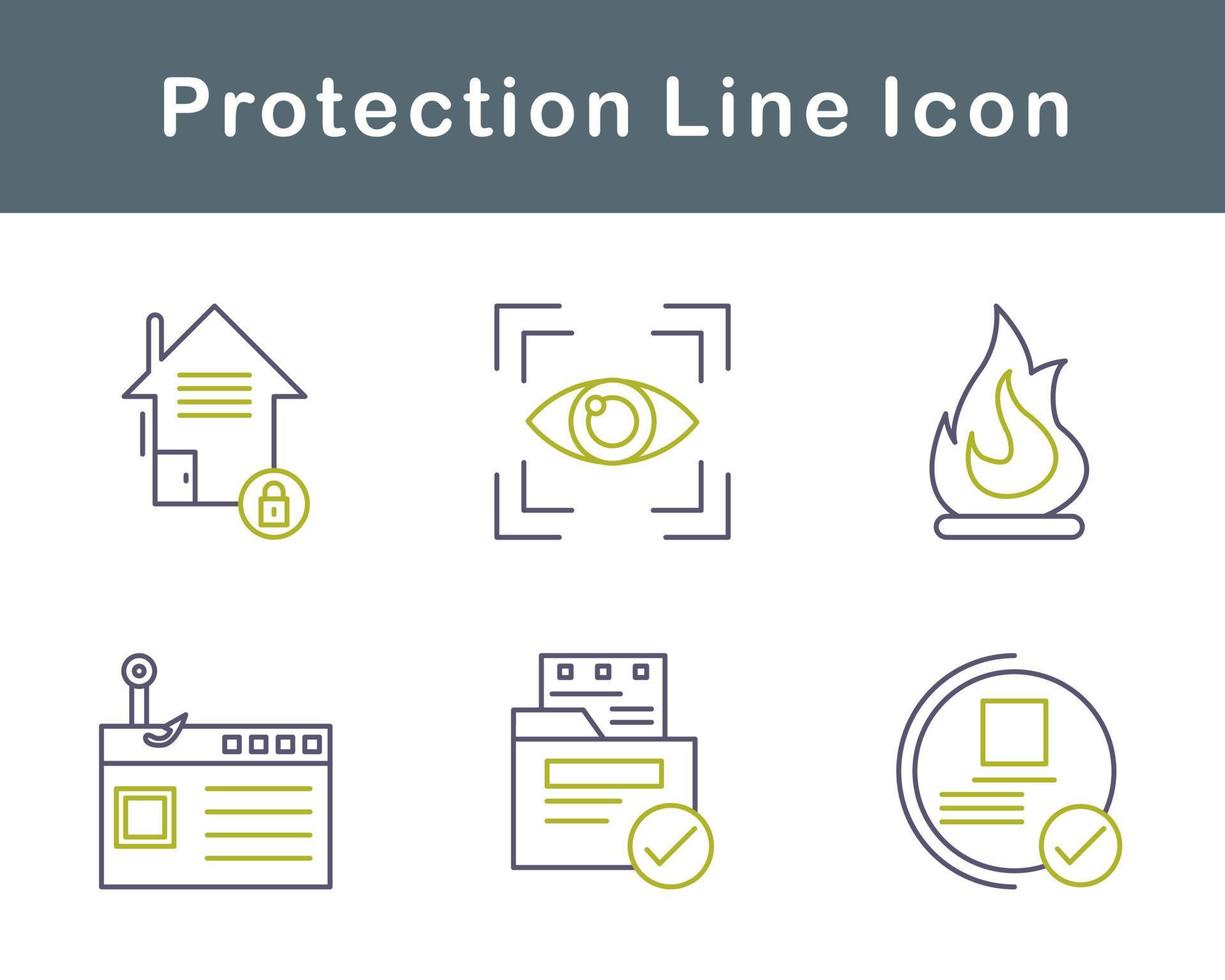 proteção vetor ícone conjunto