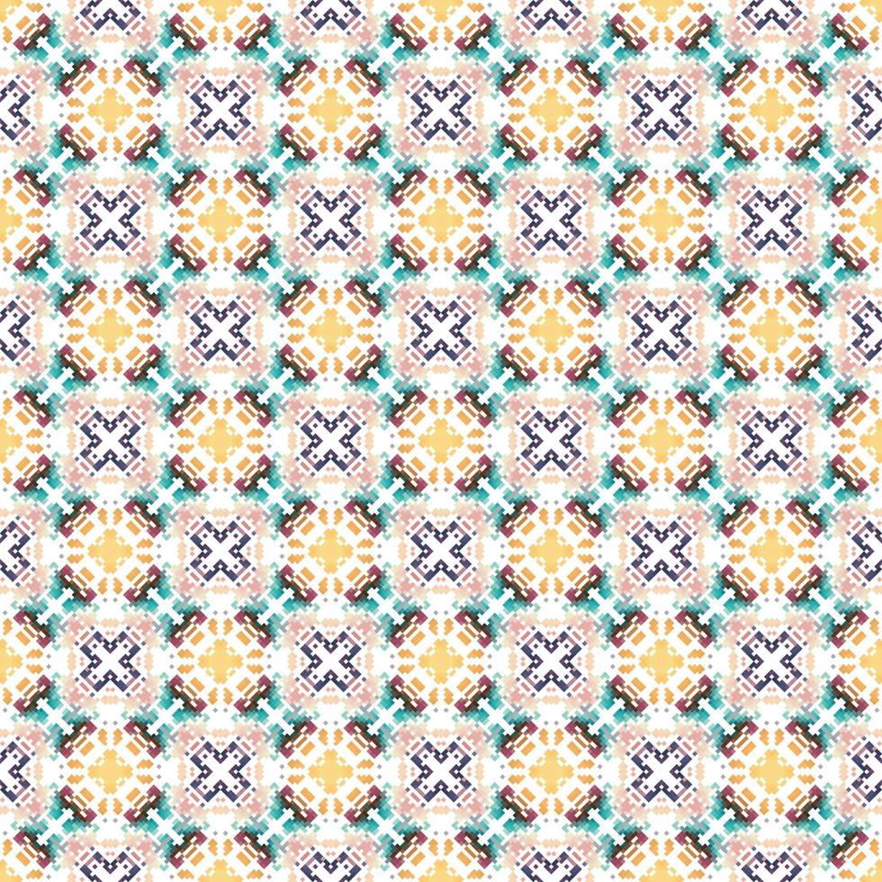 floral tricotado bordado em branco background.geometric étnico oriental padronizar tradicional. abstrato vetor ilustração. Projeto para textura,tecido,vestuário,embrulho,decoração,cachecol,impressão.