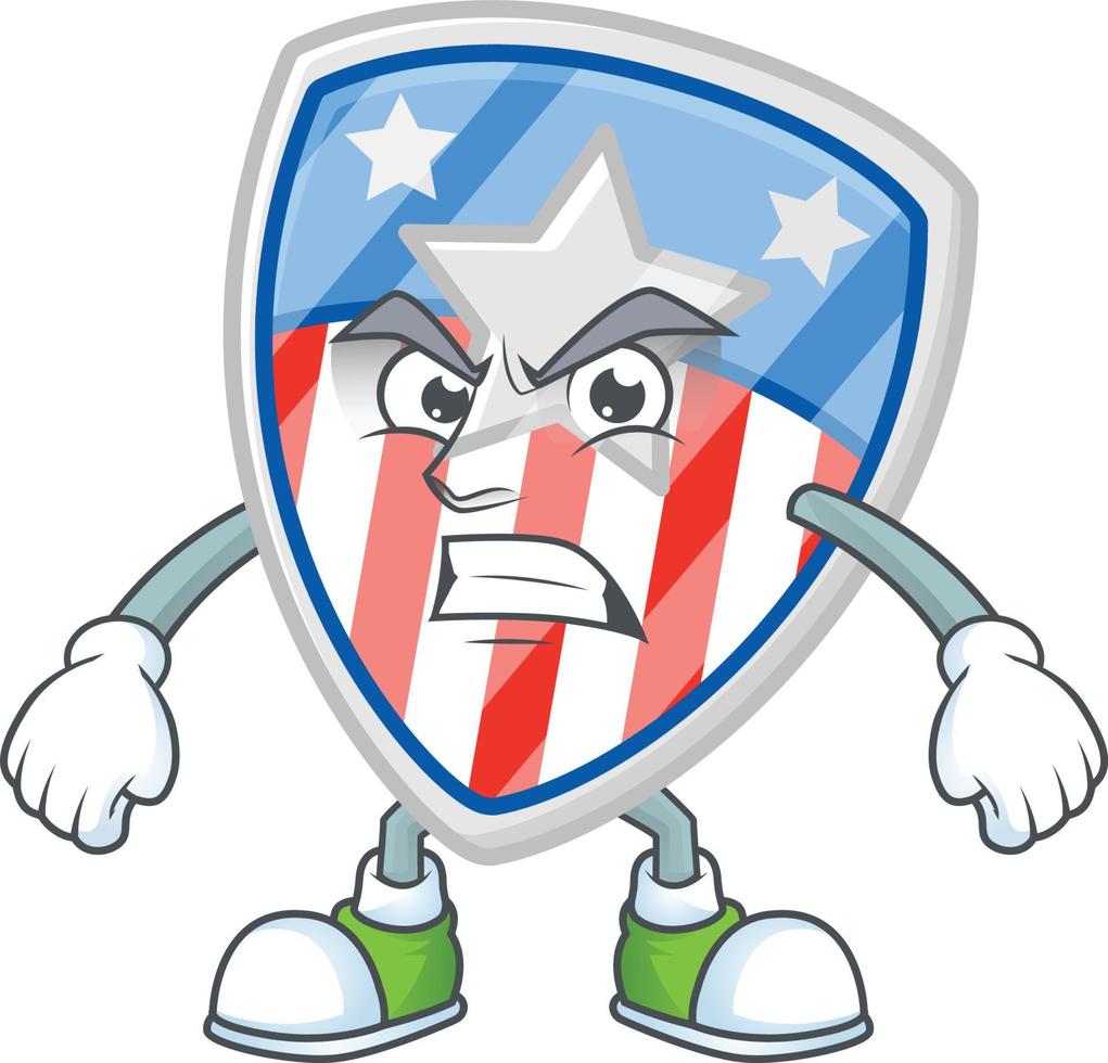 escudo Distintivos EUA com Estrela ícone Projeto vetor