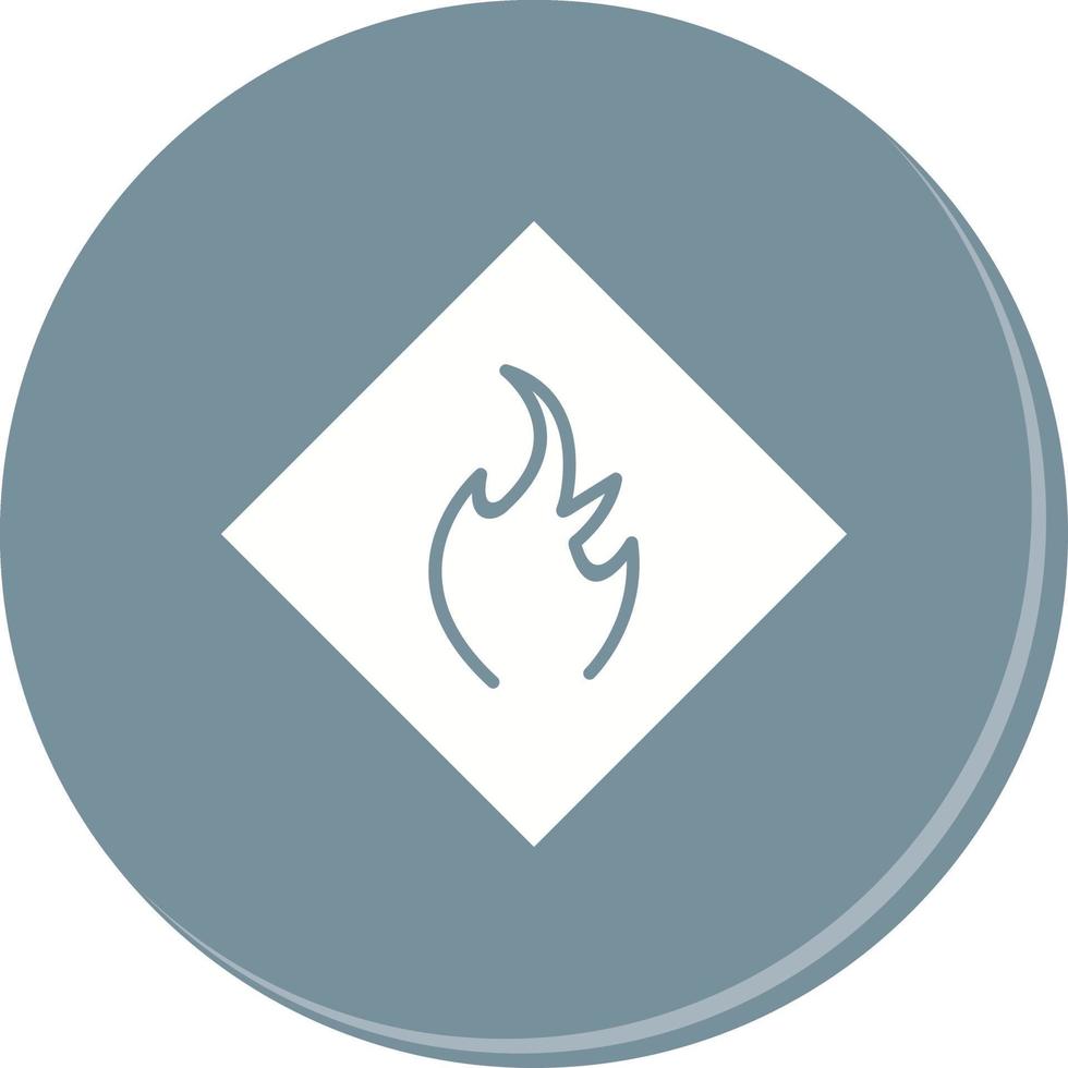 perigo de ícone de vetor de chama