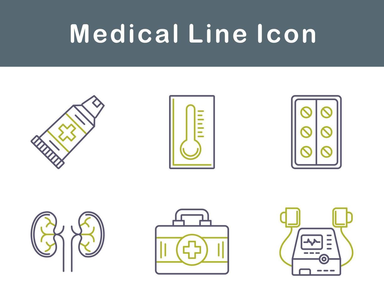 médico vetor ícone conjunto