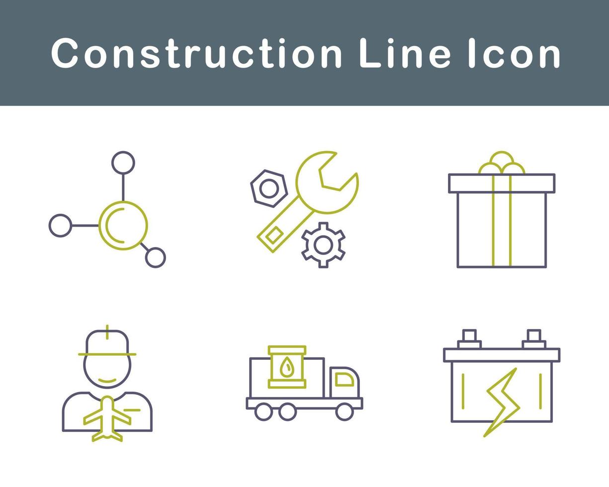 conjunto de ícones de vetores de construção