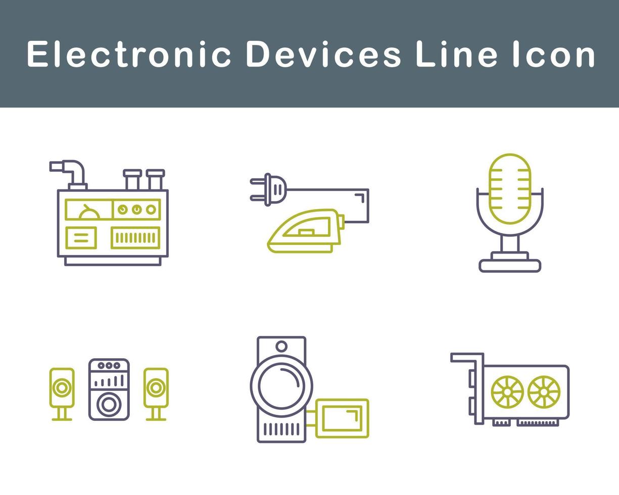 eletrônico dispositivos vetor ícone conjunto