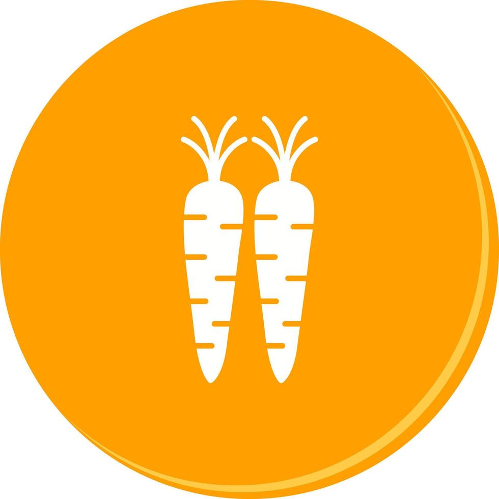 ícone de vetor de cenoura