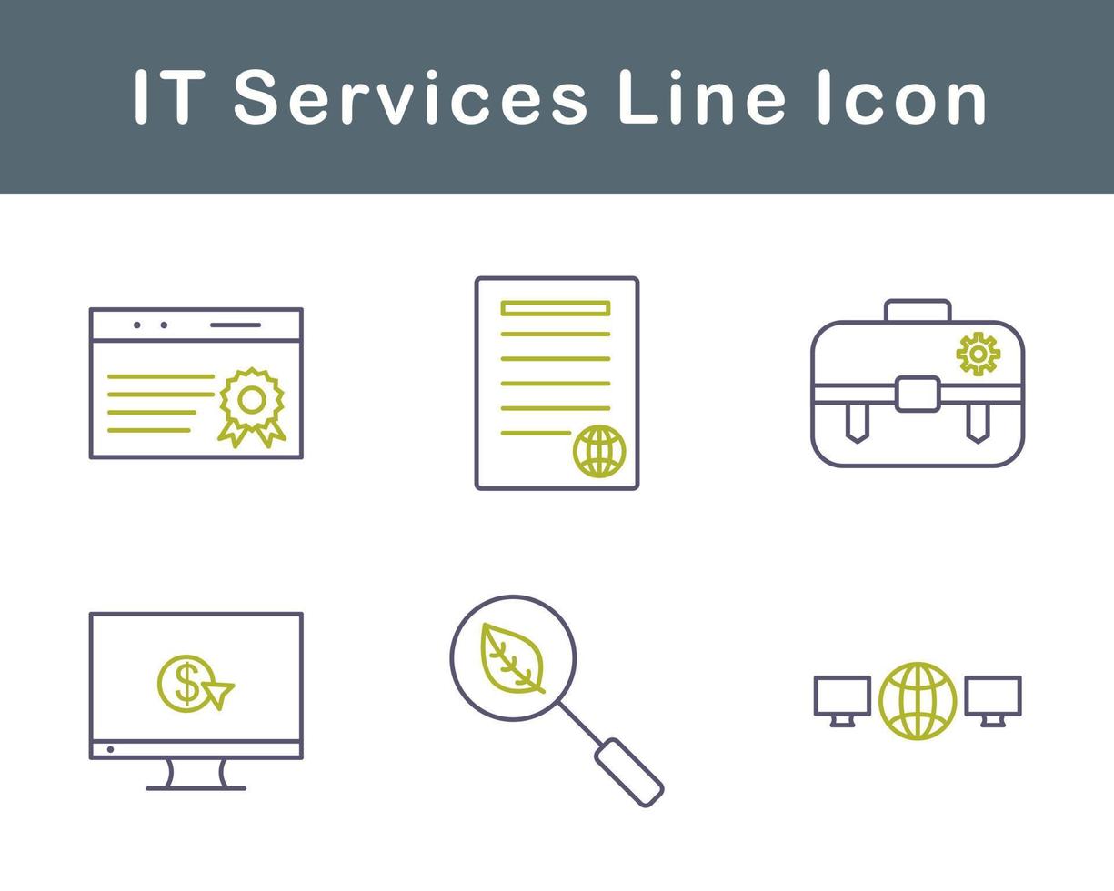 isto Serviços vetor ícone conjunto
